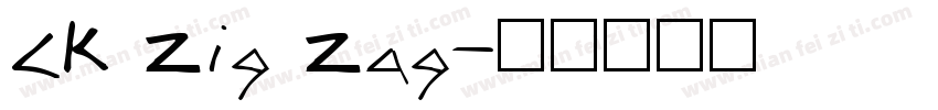 CK Zig Zag字体转换